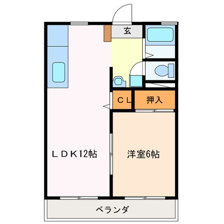 松阪駅 徒歩24分 1階の物件間取画像